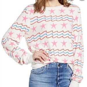 BRAND NEW! Size M Wildfox Couture Sweater Sea Stripes Striped Baggy Beach Jumper
